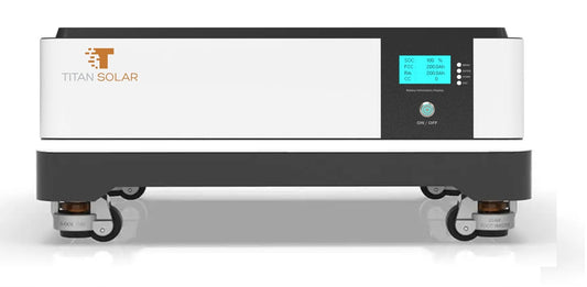 Art. 1016 10kWh Stapel Speicher PV Titan Solar Akku BYD Zellen Batterie 51.2V 200Ah mit Rollen Neu LiFePO4 Lithium 10 Jahre Garantie