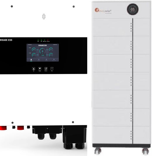 Art. 5424 - 14Kw Titan Solar Mars Hybrid Inverter Wifi mit 25,6 kWh Titan Solar Felicity Niedervolt Stapelspeicher