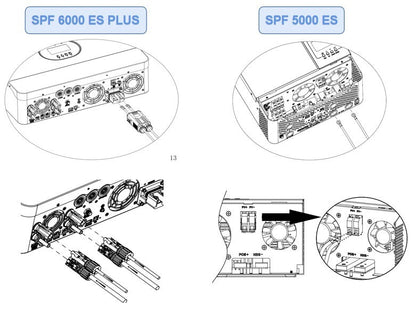 Art. 1026 - Growatt SPF 6000 ES Plus 6kW Inverter Wechselrichter mit Batterieanschluss Off Grid + Wifi Neu