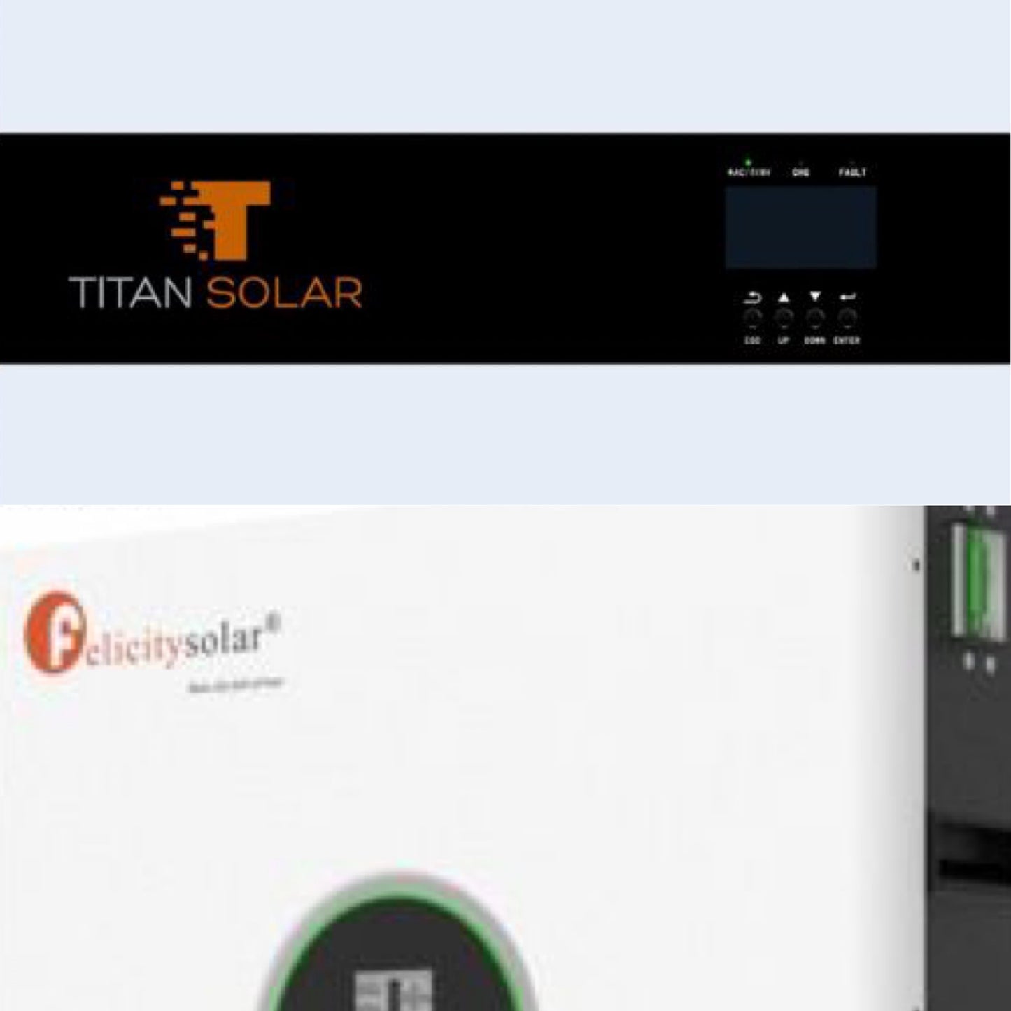 Art. 1606 - Set Titan Solar 6000TS+ 6kW Inverter mit 10kWh Titan Solar Felicity Speicher Neu