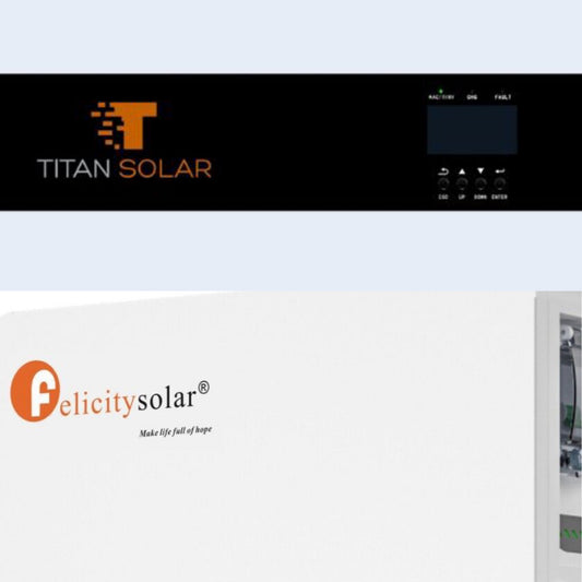 Art. 1605 - Set Titan Solar 6000TS+ 6kW Inverter mit 5kWh Titan Solar Felicity Speicher Neu