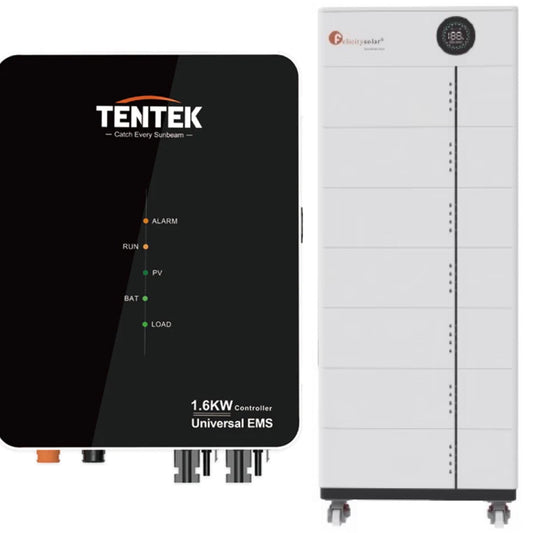 Art. 1604 - TENTEK EMS Controller 1.6kW, Smart Meter, Felicity 2x5,12 kWh Speicher=10,24kWh (+Anschlusskabel!) NEU