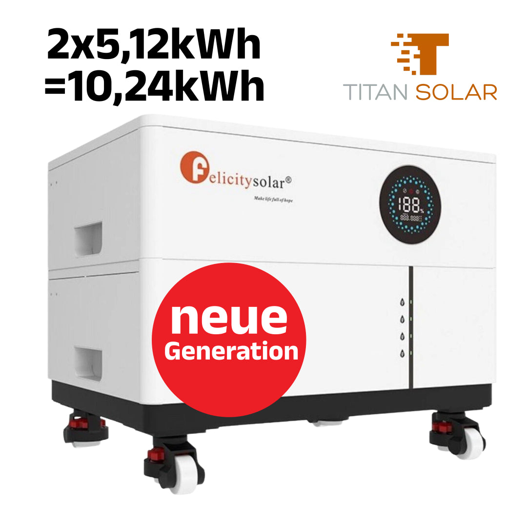 Art. 5421 - 3-Phasen 14Kw Titan Solar Mars Hybrid Inverter Wifi mit 10,24 kWh Titan Solar Felicity Niedervolt Stapelspeicher