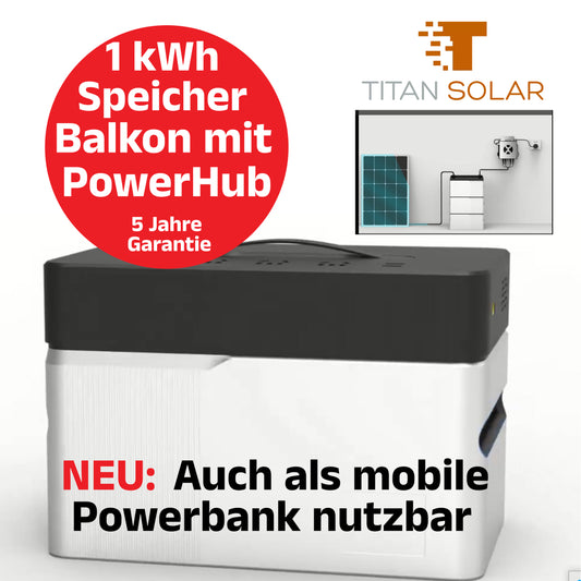 Nr.2003 Titan Solar Universal EMS Hybrid Controller mit 1kWh Speicher incl. Power Hub