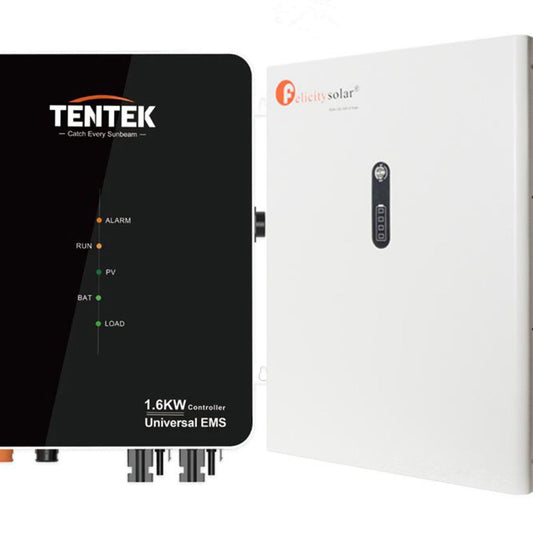 Art. 1621 - TENTEK EMS Controller 1.6kW, Smart Meter, Felicity 8,7kWh Speicher (+Anschlusskabel!) NEU