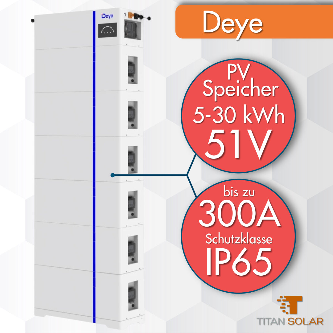 3004 Deye PV Speicher Stapelbar 5-30 kWh IP65