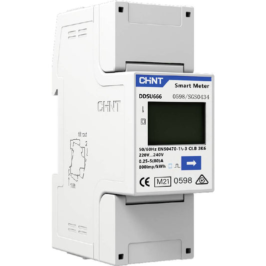 Electricity Meter Chint Smart Meter RS485 DTSU666 80A 50Hz 3x220-380V 3 Phase