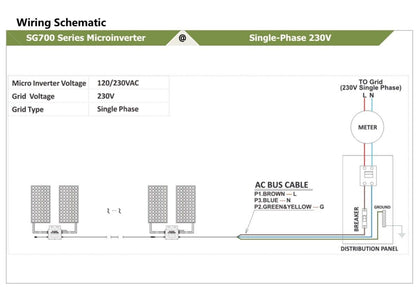 Art. H1133 - 700W+ Solar Wechselrichter Wifi Micro Inverter Balkonkraftwerk APP Steuerung