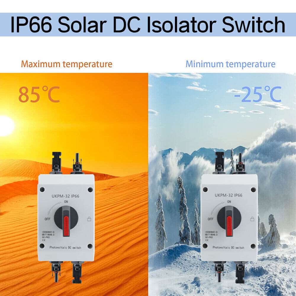 DC Trennschalter Solar PV Umschalter Ausschalter Freischalter 4-polig 32A  1000V – Titan Solar GmbH